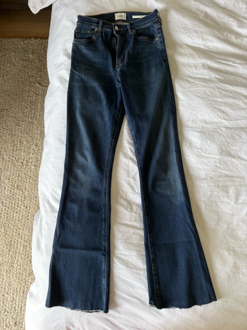 Citizens Of Humanity Lilah Dark Blue Flare Jeans